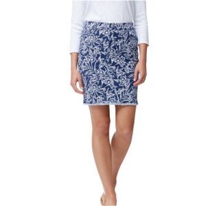 TOMMY BAHAMA Mar-A-Sketch Floral Denim Skirt